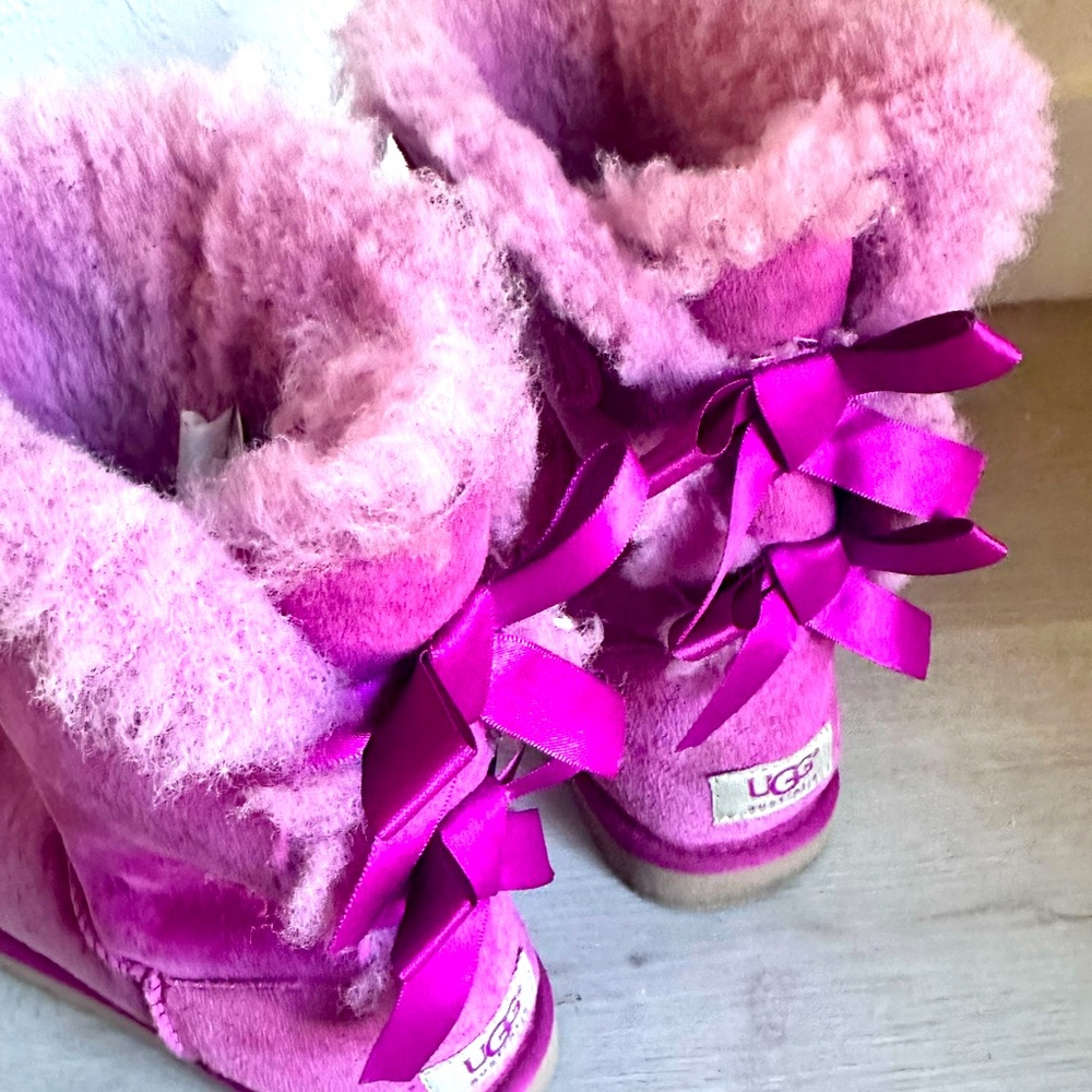 UGG Pink color with back lace size 7